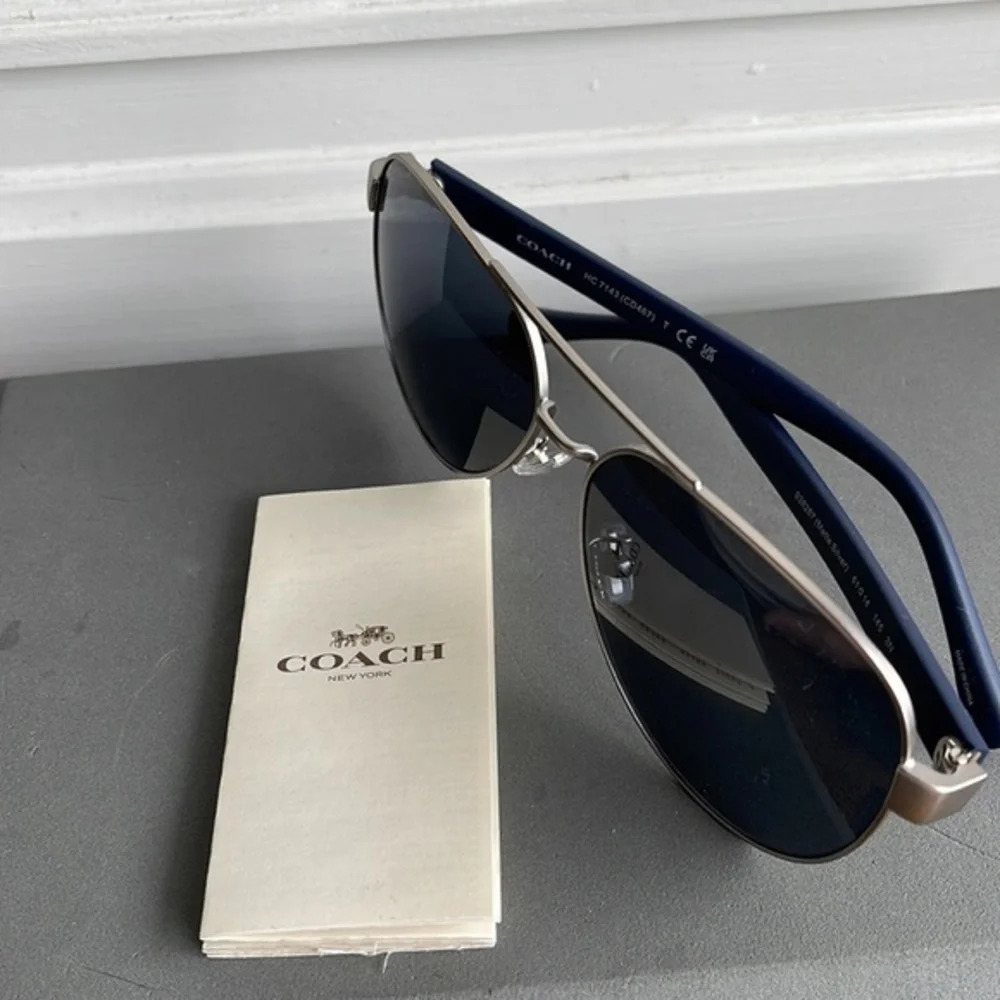 NWT Coach Aviator Sunglasses New w Tag & Case - Picture 9 of 12